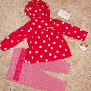 NEW  ~  Carter's  Child of Mine ~ Infant Girls 2 piece red set ~ Size 6-9 M